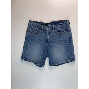LEVI’S Women’s Mid Length Jean Shorts Size 27 Medium Wash